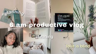 6 AM PRODUCTIVE VLOG | planning, healthy groceries, cleaning, cooking etc