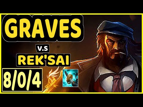 GILIUS (GRAVES) vs REK'SAI - 8/0/4 KDA JUNGLE CHALLENGER GAMEPLAY - EUW