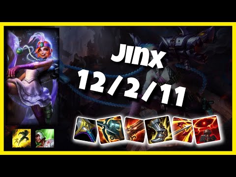 Jinx 11.5 Gameplay Challenger Replay Bot Lane - S11 (12/2/11) - NA