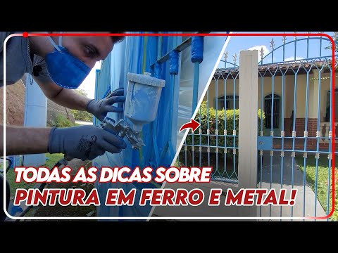 ✅COMO PINTAR PORTÃO DE FERRO, GRADE E METAL!