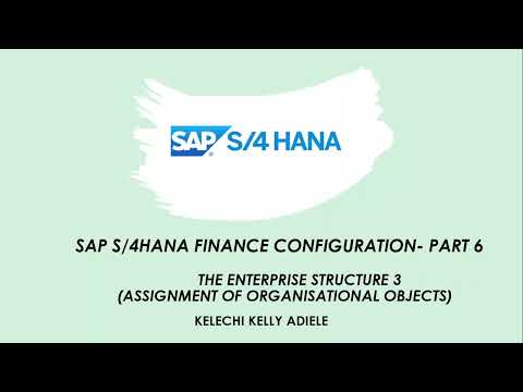 SAP S4 HANA FINANCE CONFIGURATION  PART 6  ASSIGNMENT OF ORGANISATIONAL OBJECTS
