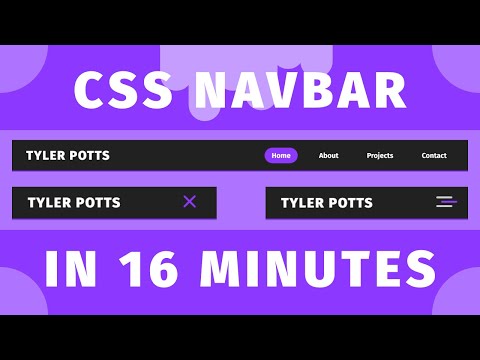 Build a Responsive CSS Navbar in 16 Minutes