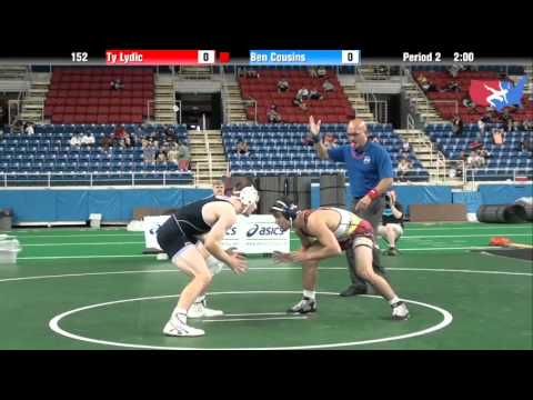 Fargo 2012 152 Round 5: Ty Lydic (Pennsylvania) vs. Ben Cousins (Minnesota)