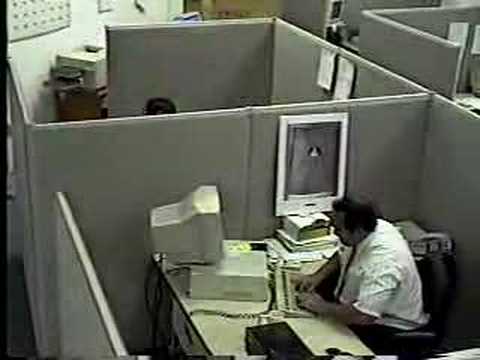 office man gets angry