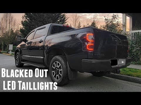Toyota Tundra Blacked Out LED Taillights Install!