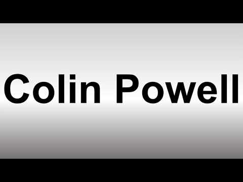 How to Pronounce Colin Powell