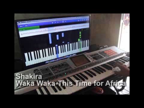 Learning to play Waka Waka by Shakira  on the piano with Synthesia and PianoMaestro