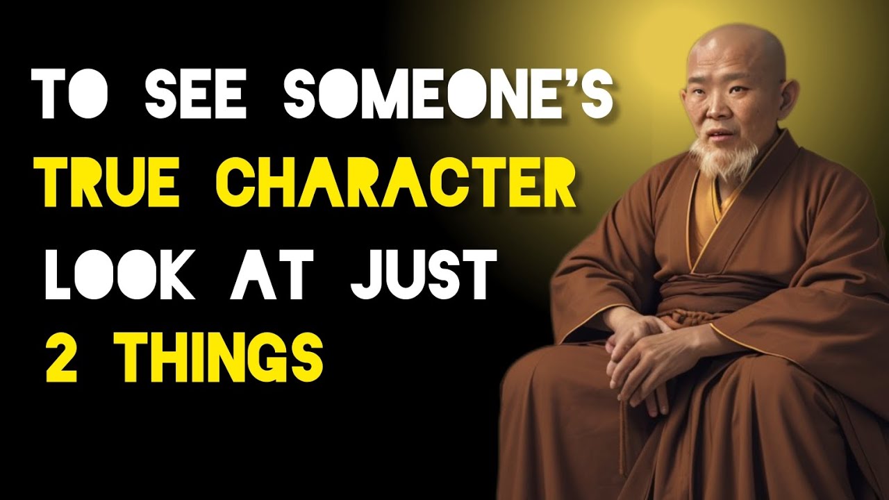 To See Someone's True Character Pay Attention To Just 2 Things - Zen And Buddhist Teachings.
