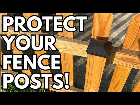 Installing Fence Post Caps (MAKE YOUR POSTS LAST 5-10 MORE YEARS!)