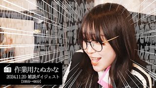 【作業用たぬかな】雑談ダイジェスト「ミニーちゃん」【2024/11/20】