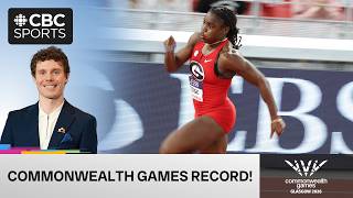 Adaejah Hodge WALKS to 200m Commonwealth Games RECORD ???? + Aaron Brown advances to FINAL