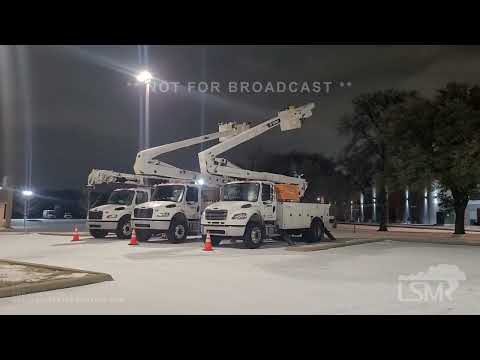 01-31-2023 Fort Worth, TX  - Crews stage for power outages, natural gas plant pumps out electricity