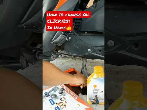 HOW TO CHANGE OIL CLICK125i in Home