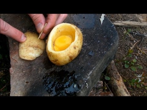 Как да сготвите яйце в картоф