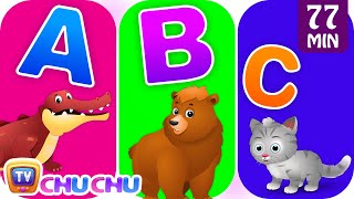 ChuChu TV Alphabet Animals Song with Animal Names &amp; Animal Sounds | Nursery Rhymes for Kids