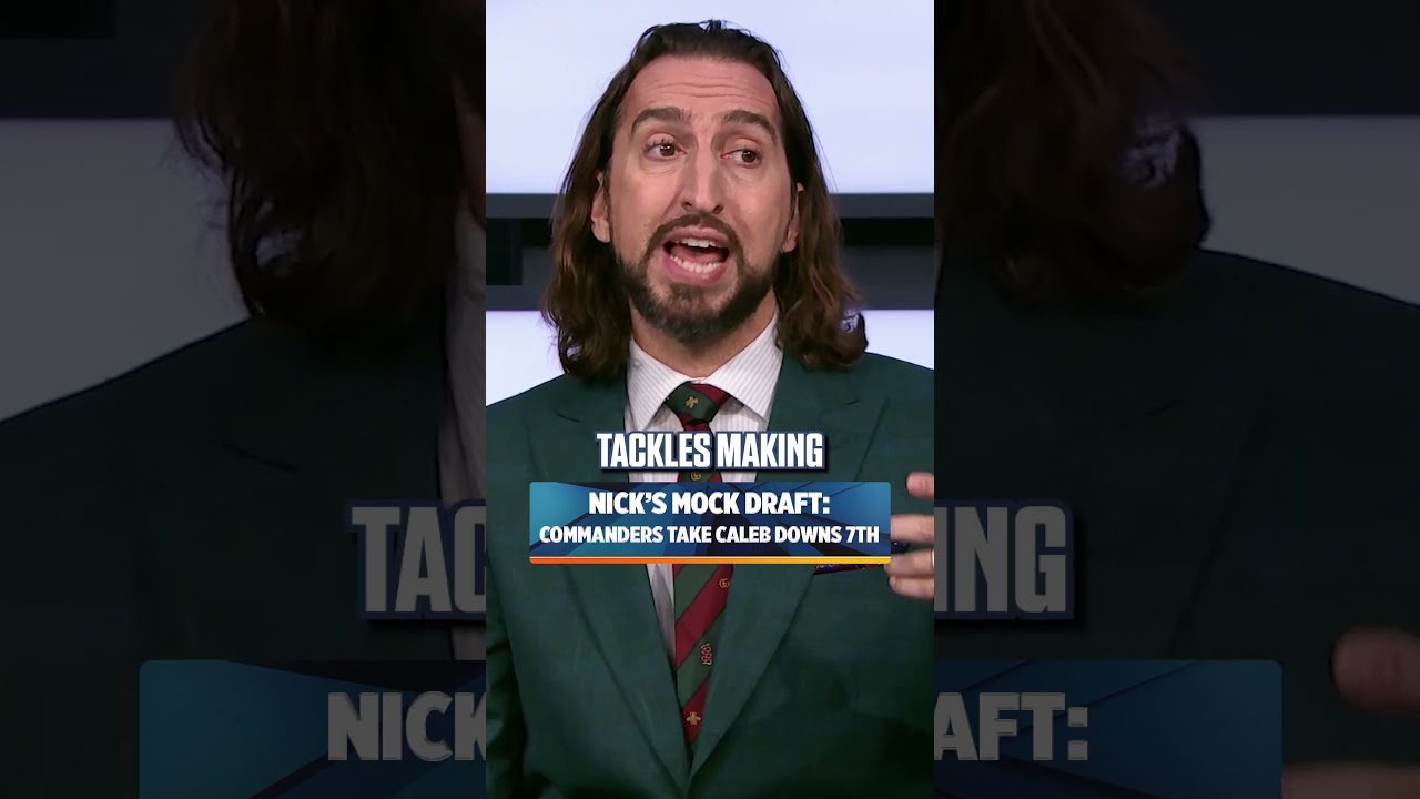 Caleb Downs is Nick's 'favorite player of the NFL Draft' 👀 #NFL #CalebDowns #Commanders #Football