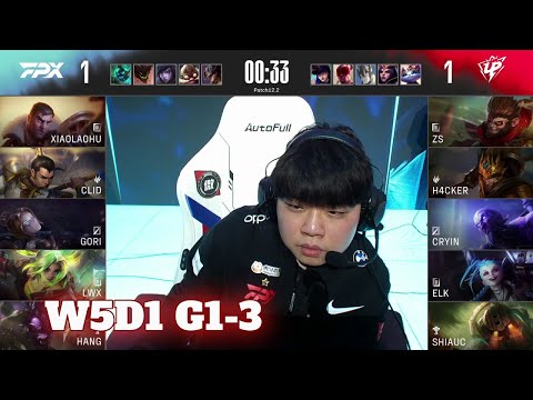 FPX vs UP - Game 3 | Week 5 Day 1 LPL Spring 2022 | FunPlus Phoenix vs Ultra Prime G3