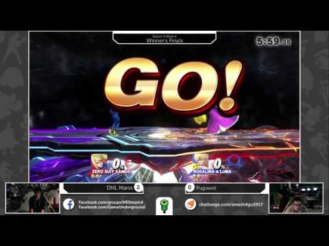S4@GU 5-9 (Winner's Finals): DNL Marss (ZSS) vs Pugwest (Marth/Rosalina)
