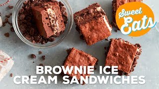 Mocha Brownie Ice Cream Sandwiches | Food Network