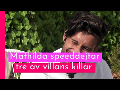 Här speedejtar Mathilda Victor, Niklas och Daniel I Love Island Sverige 2018
