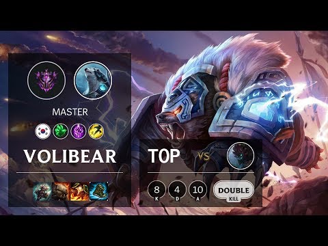 Volibear Top vs Maokai - KR Master Patch 10.9