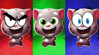 Kids Learn colors with My Talking Tom Gold run funny video for kids