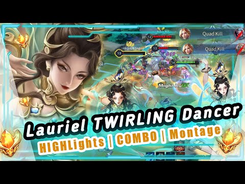 Lauriel Twirling Dancer | Lauriel NEW Skin Combo Montage - ARENA OF VALOR