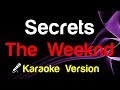 🎤 The Weeknd - Secrets Karaoke Lyrics - King Of Karaoke