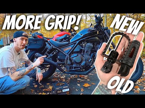 Installing Burly Brand Foot Pegs On My Rebel 1100!