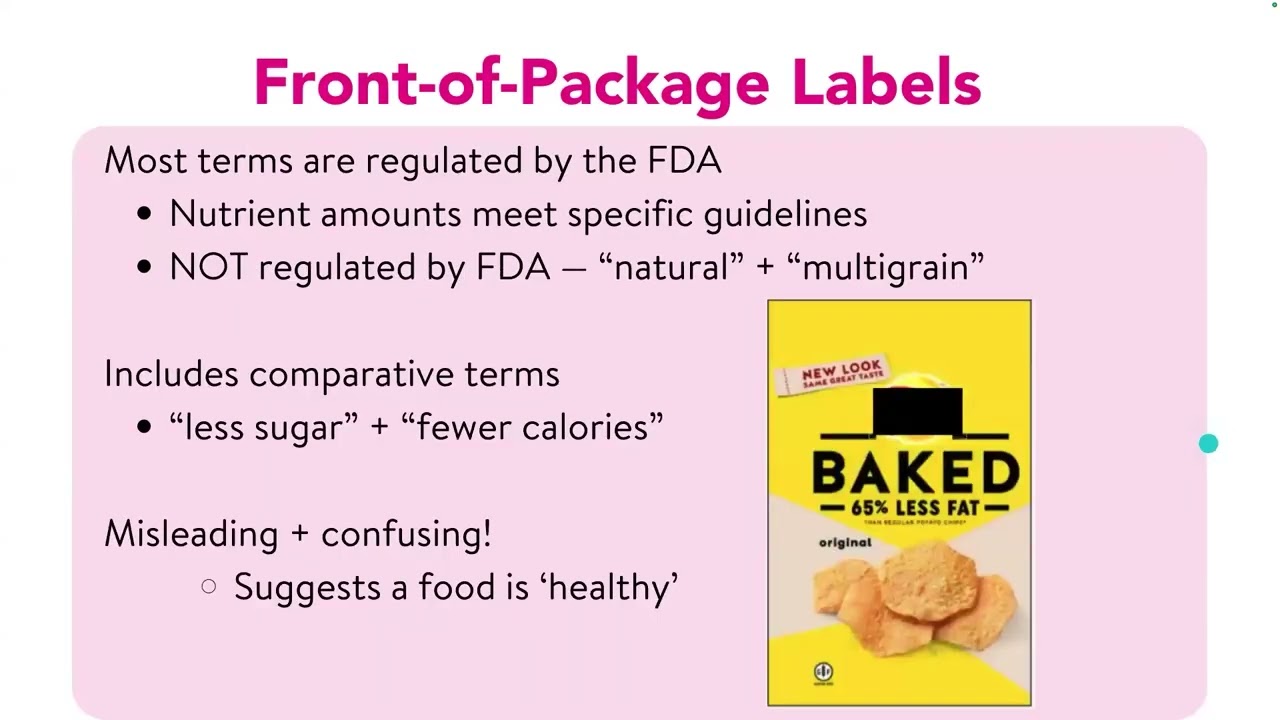 Reading the Nutrition Label