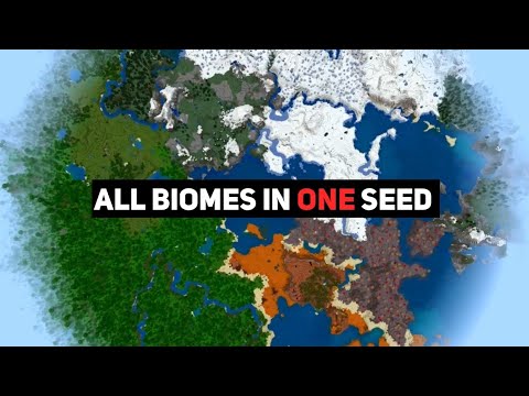 All biomes in 1 Seed Minecraft #shorts