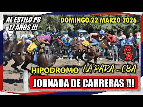 CARRERAS HIPODROMO MUNICIPAL LA PARA - CORDOBA (22-03-2026)