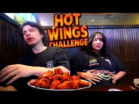 Cinna & Rosii Take on Another Ghost Pepper Hot Wing Challenge | Instant Regret