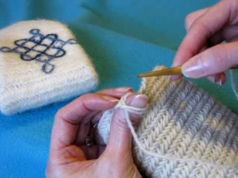 Nalbinding 7, Ending the row - Neulakinnas, reunan päättely