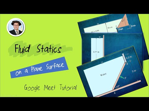 Fluid Mechanics Tutorial: Fluid Statics on a Plane Surface