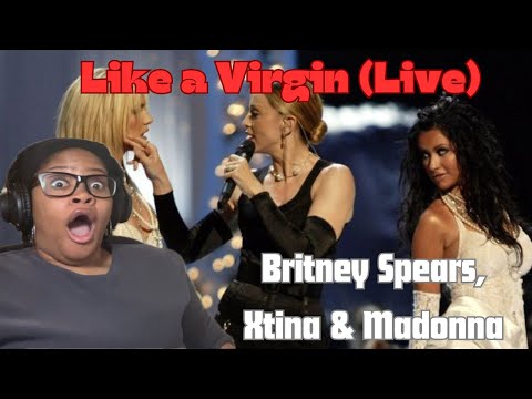 Britney Spears, Xtina & Madonna- Like a Virgin (Live VMAs) Reaction! #madonna #christinaaguilera