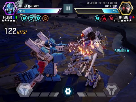 Requested Ultra Magnus (R5 F15 S85) vs ROK Grindor Transformers: Forged To Fight