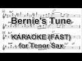 Bernie's Tune - Backing Track with Sheet Music for Tenor Sax  (Fast : BPM 180)