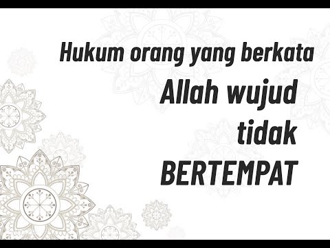 Hukum orang yang berkata Allah wujud tidak bertempat -Syaikh Soleh Al Fauzan