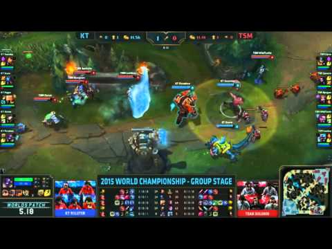 KT vs TSM - TSM 5 Man Dive on Bottom Tower
