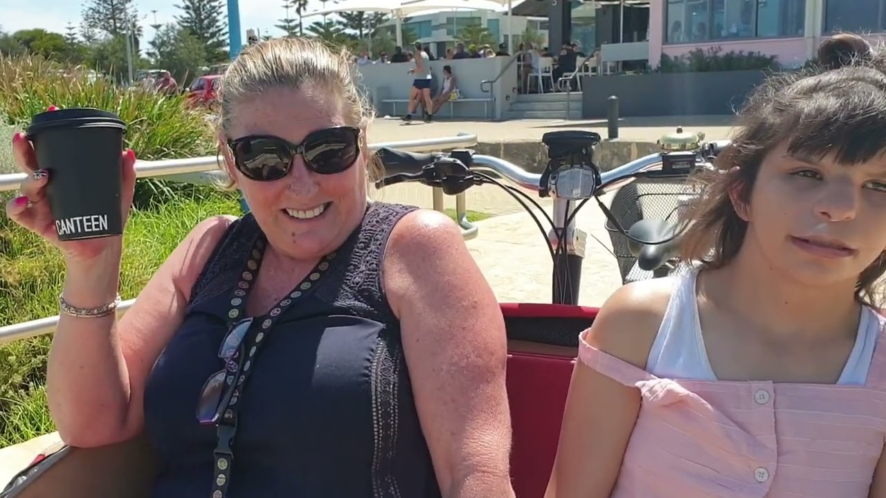 Sue and Lexy Riding with Cycling Without Age Sorrento (February 2020)