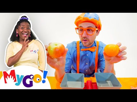 Blippi Learns About Weight + MORE! | 1 HOUR! | @Blippi | MyGo! Sign Language For Kids | ASL