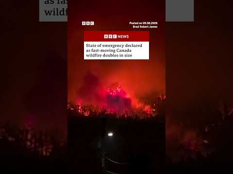 State of emergency declared as Canada wildfire doubles in size. #BritishColumbia #Wildfire #BBCNews