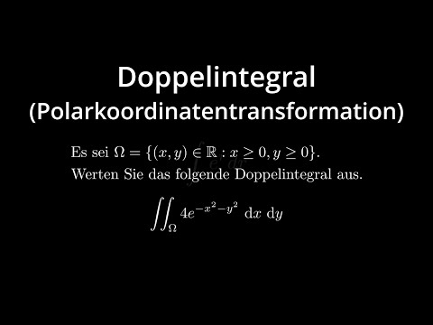 Doppelintegral mittels Polarkoordinatentransformation auswerten