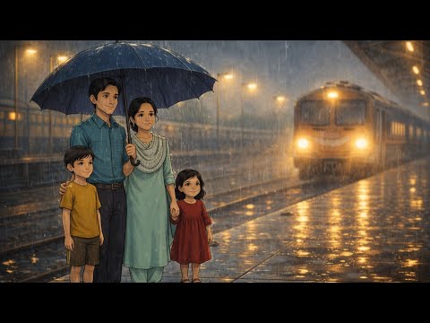 A Heartwarming Rainy Indian Train Journey with Family | Cozy Monsoon Travel Story