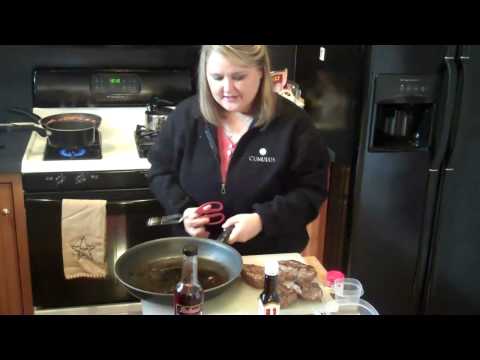 Tenderloin w/ Red Wine Sauce, Ginger Glazed Carrots...