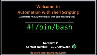 Complete Shell Scripting Tutorials |  Introduction to Shell Scripting