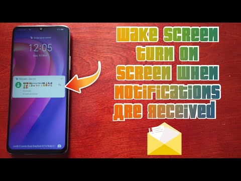 Honor X7  Wake-Screen|Turn On the Screen when Notifications are received
