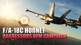 F/A-18C Aggressors BFM Campaign by Maple Flag