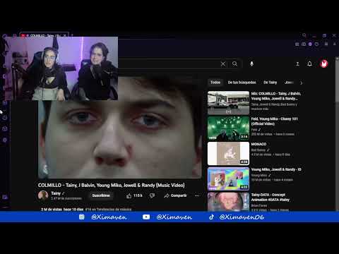 XIMAVEN y MISAS reaccionan a COLMILLO de TAINY (feat. J BALVIN, YOUNG MIKO, JOWELL & RANDY)